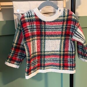 H&M Plaid Kids Sweater - Red, Green, White